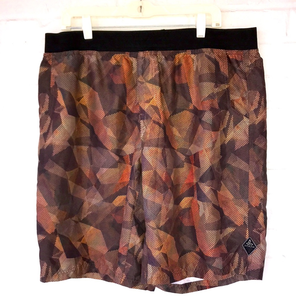 prAna Men’s Camo Yoga Shorts XXL – EUC